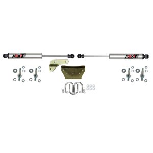 Ford Excursion Dual Steering Stabilizer Kit - Skyjacker - ADX 2.0 - Polished Aluminum - `00-`05