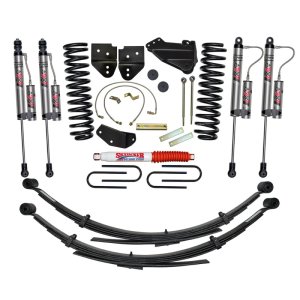 Ford F-350 Suspension Lift Kit - Front + Rear - Skyjacker - 4-inch with ADX 2.0 Remote Reservoir Monotube Shocks - `05-`07
