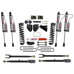 Ford F350 Suspension Lift Kit - Skyjacker - 4-Link Conversion, ADX 2.0 Remote Reservoir Monotube Shocks, Nitrogen Charged, Internal Floating Piston Technology - `08-`10