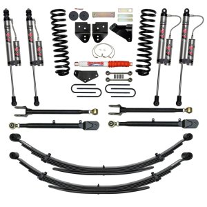 Ford F350 Super Duty Suspension Lift Kit - Front + Rear - Skyjacker - 6 in. SYS with ADX 2.0 Remote Reservoir Monotube Shocks - `08-`10