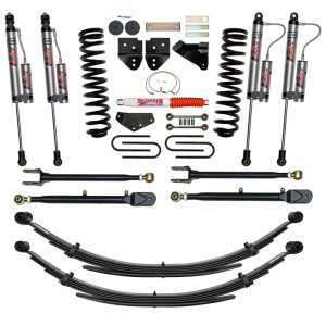 Ford F350 Super Duty Suspension Lift Kit - Front + Rear - Skyjacker - 6 Inch SYS with ADX 2.0 Remote Reservoir Monotube Shocks - `08-`10