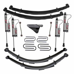 Ford F250 Suspension Lift Kit - Skyjacker - 4-inch Lift with ADX 2.0 Remote Reservoir Monotube Shocks - `99-`02