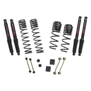 Jeep Wrangler Suspension Lift Kit - Front + Rear - Skyjacker - 2.5in Coil System with Black MAX Shocks - `21-`23