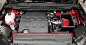 Ford Edge Performance Air Intake - Spectre - Powder Coated Steel Heat Shield - Black - `15-`18