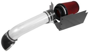 GMC Truck Performance Air Intake - Passenger side - Spectre - Clear Anodized w/Red Filter - `99-`07