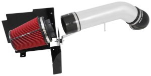GMC Truck Performance Air Intake - Passenger side - Spectre - Clear Anodized w/Red Filter - `99-`07