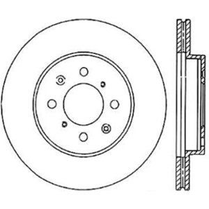 Acura Integra Brake Rotors (2) - Front - Stoptech - Premium Cryostop Rotor - `90-`01