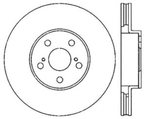 Toyota Corolla Brake Rotors (2) - Front - Stoptech - Premium Cryostop Rotor - Black - `03-`08 Toyota Corolla Brake Rotors (2) - Front - Stoptech - Premium Cryostop Rotor - Black - `03-`08