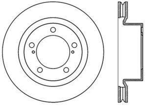 Toyota Land Cruiser Brake Rotor (1) - Front - Stoptech - Premium High Carbon Cryo - Black - `08-`11 Toyota Land Cruiser Brake Rotor (1) - Front - Stoptech - Premium High Carbon Cryo - Black - `08-`11