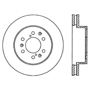 Cadillac Escalade Brake Rotors (1) - Front - Stoptech - Premium Cryo-Stop Rotor - Black - `07-`20