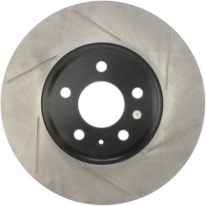 Audi A5 Brake Rotor (1) - Front Left - Stoptech - Slotted - Black - `10-`11 Audi A5 Brake Rotor (1) - Front Left - Stoptech - Slotted - Black - `10-`11