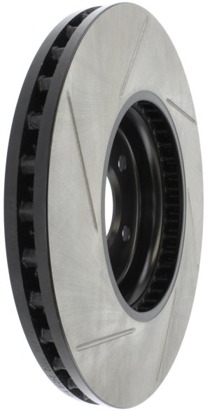 Audi A5 Brake Rotor (1) - Front Left - Stoptech - Slotted - Black - `10-`11 Audi A5 Brake Rotor (1) - Front Left - Stoptech - Slotted - Black - `10-`11