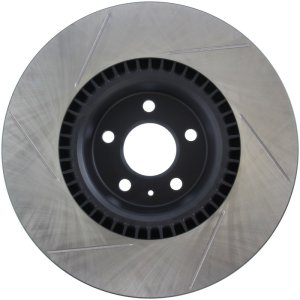 Audi A6 Quattro Brake Rotor (1) - Front Left - Stoptech - Slotted Sport - Black - `12-`19