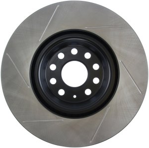 Volkswagen GTI Brake Rotor (1) - Front Left - Stoptech - Slotted Sport - Black - `15-`18 Volkswagen GTI Brake Rotor (1) - Front Left - Stoptech - Slotted Sport - Black - `15-`18
