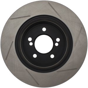 BMW M3 Brake Rotor (1) - Rear Right - Stoptech - Slotted Sport - Black E-Coated - `01-`06