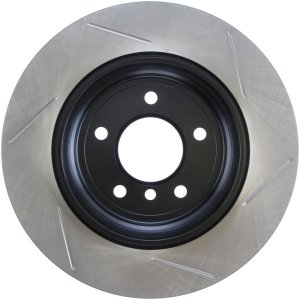 BMW 320i Brake Rotor (1) - Rear Right - Stoptech - Slotted Sport - Black - `01-`05