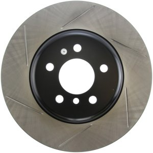 BMW ActiveHybrid 5 Brake Rotor (1) - Front Right - Stoptech - Sport Slotted - Black E-Coated - `12-`16