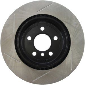 BMW 535i Brake Rotor (1) - Rear Left - Stoptech - Sport Slotted, 1-Piece - Black E-Coated - `11-`15