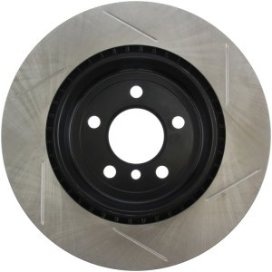BMW 5 Series Brake Rotor (1) - Rear Right - Stoptech - Sport Slotted - Black - `12-`16