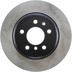 BMW 535i Brake Rotor (1) - Rear Right - Stoptech - Sport Slotted - Black - `11-`17