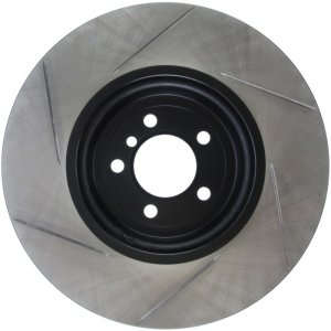 BMW 3 Series Brake Rotor (1) - Front Left - Stoptech - Slotted - Black - `14-`16