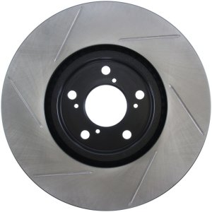 Acura MDX Brake Rotor (1) - Front Left - Stoptech - Slotted - Black - `07-`13
