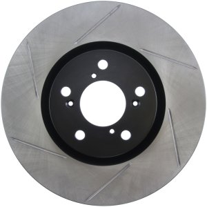 Acura MDX Brake Rotor (1) - Front Right - Stoptech - Slotted - Black - `07-`13