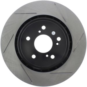 Acura TLX Brake Rotor (1) - Front Left - Stoptech - Slotted Sport - Black - `15-`20
