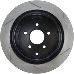 Infiniti FX35 Brake Rotor (1) - Rear Right - Stoptech - Slotted Sport - Black - `03-`12