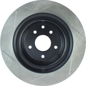 Infiniti G37 Brake Rotor (1) - Rear Left - Stoptech - Slotted Sport - Black - `08-`13 Infiniti G37 Brake Rotor (1) - Rear Left - Stoptech - Slotted Sport - Black - `08-`13