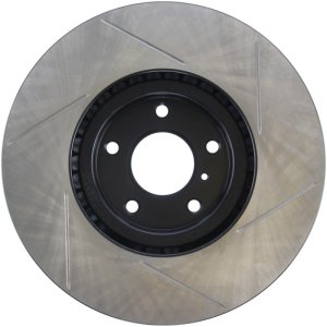 Infiniti G37 Brake Rotor (1) - Front Right - Stoptech - Slotted Sport - Black - `08-`13