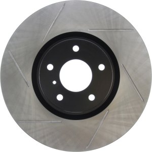 Infiniti G37 Brake Rotor (1) - Front Right - Stoptech - Slotted Sport - Black - `08-`13
