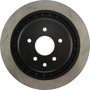 Infiniti G37 Brake Rotor (1) - Rear Left - Stoptech - Slotted Sport - Black - `08-`13