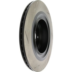 Infiniti G37 Brake Rotor (1) - Rear Left - Stoptech - Slotted Sport - Black - `08-`13