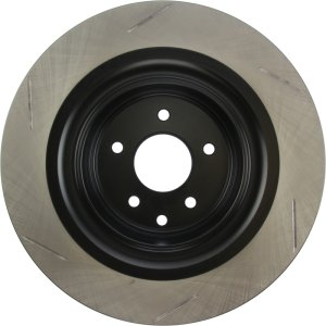 Nissan 370Z Brake Rotor (1) - Rear Left - Stoptech - Slotted Sport - Black - `09-`19