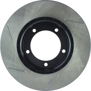 Toyota Land Cruiser Brake Rotor (1) - Front Left - Stoptech - Slotted Sport - Black - `98-`07