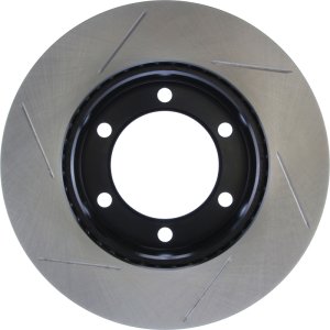 Toyota Tacoma Brake Rotor (1) - Front Left - Stoptech - Slotted Sport - Black - `95-`04
