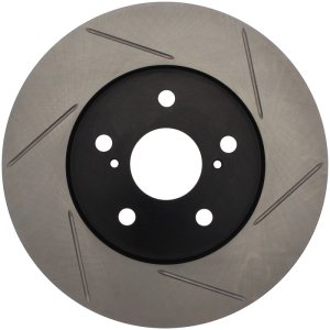 Toyota Sienna Brake Rotor (1) - Front Right - Stoptech - Slotted Sport Rotor - Black - `04-`10