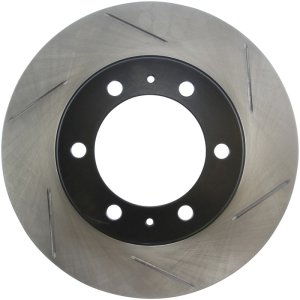 Toyota 4Runner Brake Rotor (1) - Front Left - Stoptech - Slotted Sport - Black - `03-`09
