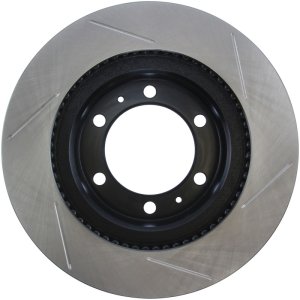 Toyota 4Runner Brake Rotor (1) - Front Right - Stoptech - Slotted Sport - Black - `03-`09