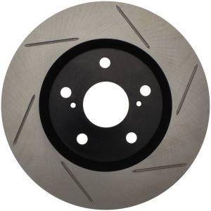 Toyota Camry Brake Rotor (1) - Front Right - Stoptech - Slotted Sport - Black - `07-`17