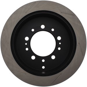 Toyota Sequoia Brake Rotor (1) - Rear Left - Stoptech - Slotted Sport - Black - `08-`19 Toyota Sequoia Brake Rotor (1) - Rear Left - Stoptech - Slotted Sport - Black - `08-`19