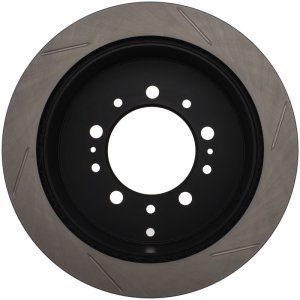 Toyota Sequoia Brake Rotor (1) - Rear Right - Stoptech - Slotted - Black - `08-`19 Toyota Sequoia Brake Rotor (1) - Rear Right - Stoptech - Slotted - Black - `08-`19