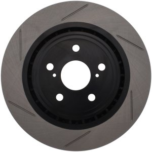 Toyota Sienna Brake Rotor (1) - Front Right - Stoptech - Slotted Sport - Black - `11-`20