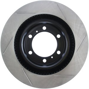 Toyota 4Runner Brake Rotor (1) - Front Right - Stoptech - Slotted Sport - Black - `10-`20