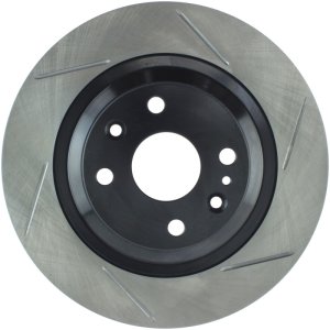 Mazda Miata Brake Rotor (1) - Rear Left - Stoptech - Slotted Sport - Black - `01-`05 Mazda Miata Brake Rotor (1) - Rear Left - Stoptech - Slotted Sport - Black - `01-`05