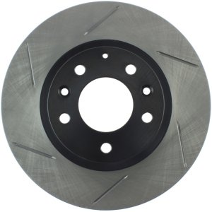 Mazda MX-5 Brake Rotor (1) - Front Right - Stoptech - Slotted Sport - Black - `10-`15 Mazda MX-5 Brake Rotor (1) - Front Right - Stoptech - Slotted Sport - Black - `10-`15