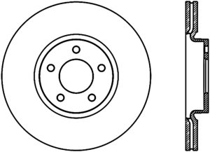 Mazda 3 Brake Rotor (1) - Front Left - Stoptech - Slotted Cryo - Black - `07-`13 Mazda 3 Brake Rotor (1) - Front Left - Stoptech - Slotted Cryo - Black - `07-`13