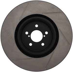 Toyota GR86 Brake Rotor (1) - Front Left - Stoptech - Slotted Sport - Black - `19-`20