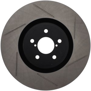 Toyota GR86 Brake Rotor (1) - Front Left - Stoptech - Slotted Sport - Black - `19-`20